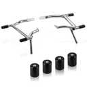 TIKGETUP Chrome Saddle Bag Guards Crash Bar for Harley Touring Street Glide Road Glide Road King Electra/Ultra 2009-2023