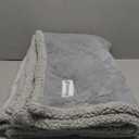 PetAmi Waterproof Dog Blanket for Couch, Extra Large 80x60, Pee Proof Sherpa Fleece Reversible Pet Throw, Furniture Protector for Bed Sofa Crate Kennel, Soft Washable Cover for Dog Cat, Light Grey