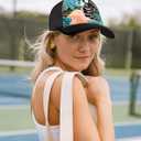 Flafens Women's Trucker Hat Cute Summer Baseball Caps for Women and Girls Golf Ball Hats with Adjustable Snapback, One Size Fits All