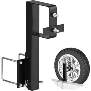 Heavy-Duty Folding RV Spare Tire Bracket,Heavy Duty Folding Trailer Spare Tire Mount Fits 15" & 16" Wheels, Spare Carrier for 4" Square Bumpers,Durable Trailer Accessories