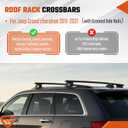 Heavy Duty Lockable Roof Rack Cross Bars Compatible with Jeep Grand Cherokee 2011-2021 (with Grooved Side Rails), Aluminum Crossbars w/Locks Rooftop Cargo Bag Kayak Luggage