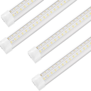 Led Shop Lights, 4FT LED Light 50W 6500K 7000LM Daylight,Led Garage Light,Linkable Clear Cover Integrated V-Shape for Garage Warehouse Workbench Workshop(4-Pack)