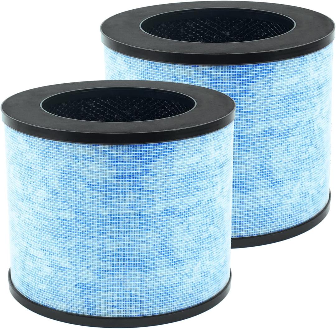 2 Pack F100 3-in-1 H13 True Replacement Filters Compatible with Instant AP100, Pre-Filter & H13 Grade True Filter & High Efficiency Activated Carbon Filter, Part# F100