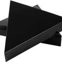 Restaurantware Eco Pie 9.3 x 10.3 x 1.8 Inch Pizza Slice Boxes 100 Clamshell Pizza Slice Containers - Greaseproof Tab Lock Black Paper Individual Pizza Boxes For Restaurants Kiosks And Cafes
