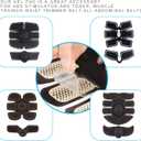 50 Pcs/25 Pack Gel Pads for Abs Stimulator Ab Trainer Replacement Gel Sheet for EMS AB Stimulator Gel Pads for All Abdominal Belts Muscle Trainer ABS Toner (Large 50)