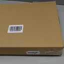 Small Square Side Table, Drink Table, Solid Wood & Metal Accent Table for Small Spaces, Pedestal End Table for Living Room, Bedroom, Office (Black + Walnut) 