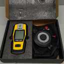 PREXISO 2in1 Stud Finder with Laser Level, Rechargeable Multi Surface Cross Line Laser & Wall Stud Scanners Tool for Hanging Frames & Picture, Wood Ac Wire Metal Studs Joist Pipe Detection