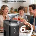 Silonn Nugget Ice Maker Countertop, Pebble Ice Makers with Crushed Soft Chewable Ice, 33lbs Per Day with Scoop, Pellet Portable Ice Machines with Auto-Cleaning for Home, Kitchen, Office, Black