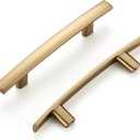 Ravinte 5 Pack Cabinet Handles Champagne Bronze Cabinet Pulls Kitchen Cabinet Handles,Curved Drawer Pulls in 5-3/16 Inch Length with 3 Inch Hole Center Arch Kitchen Cabinet Hardware