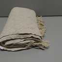 DII Diamond Throw Collection Cotton Woven, 50x60, White