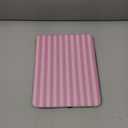 TopPerfekt Case for iPad 11th (A16) 11-inch 2025 / 10th Generation 10.9-inch 2022, Striped Cute Style Case Shockproof Auto Sleep/Wake 360 Degree Rotation Stand Cover Clear Back- Pink