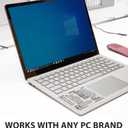 3 x Synerlogic (2pcs) Windows PC Reference Keyboard Shortcut Sticker | Vinyl, Laminated Windows Shortcut Sticker for PC Laptop or Desktop | Shortcuts Cheat Sheet (Clear/Large/2)