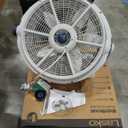 Lasko WINDMACHINE 20" High Velocity Floor Fan with 3 Speeds, 360 Directional Airflow, Portable Air Circulator Fan for Home, Garage & Workshop, Fully Assembled, Gray, 3301, 25.1 in. High