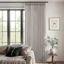 Pinch Pleated Linen Curtains 96 Inches Long 2 Panels for Living Room Bedroom Light Filtering Curtain Memory Shape Trained Pinch Pleat Thick Linen Drapes Back Tab with Hooks Clip Rings Taupe
