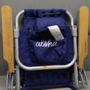 Tommy Bahama Kid's 5-Position Lay Flat Backpack Folding Beach Chair, Solid Navy Wavy Marlin