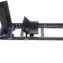 MaxxHaul Motorcycle Wheel Chock HeavyDuty Steel Front Tire Stand Fits 15" to 22" Wheels Self Locking Cradle for Trailers Garages and Shops 1800 lb Capacity Black Powder Coat (70271)