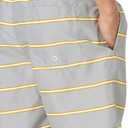 3 x Amazon Essentials Mens 9" Swim Trunks with Mesh Lining, Pockets, Drawstring Closure (X-Small, Grey Stripe)