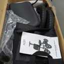 All Terrain Knee Scooter for Adults, Foldable Rolling Knee Scooter with DIY Stickers & Shock Absorber, Steerable Knee Walker for Broken Foot, Ankle Injuries & Surgery, Better Crutch Alternative (Cool Black)