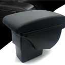 Armrest Box for KIA Soul Models 2010 2011 2012 2013 Double Layer Car Interior Storage Center Console with 3 USB Port Black