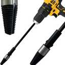 Keyfit Tools SpeedQueen Professional Sprinkler Nipple Extractor Ez-Out Fitting Removal Tool Drill Powered Speed Remove Broken Risers in Seconds ~1/2" & 3/4" ~QuadSplit Teeth Precision CNC Machined