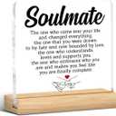 Couple Gifts, Anniversary Valentines Day Gifts for Her Him Wife Husband Girlfriend Boyfriend, Soulmate Desk Sign