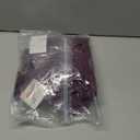 Caracilia Womens Mesh Dress Long Sleeve Mock Neck Bodycon Sheer Going Out Cocktail Night Club Midi Dresses 3 Piece Outfits Purple Small