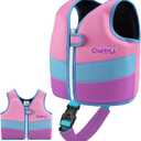 Oshyle Kids Swim Vest with Crotch Strap - Neoprene Swim Trainer Vest for Toddlers 1-9 Years, Boys & Girls Swim Trainer with Adjustable Straps, Size: L(6-9)