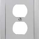Amerelle 61DCH Studio Wallplate, 1 Duplex, Cast Metal, Polished Chrome, 1-Pack