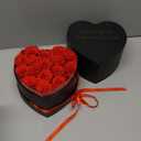 Preserved Roses Heart Shape Box Valentines Day Gifts for Her Mothers Day Forever Flowers (Red, 16 Roses)