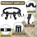 Tree Stand Straps Bow Hanger with Metal Hooks, High Loading Saddle Hunting Accessories, Gear Hanger for Hunting, Hiking, Camping with Storage Bag