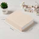 Pssoss Photo Album 5x7 with Writing Space Linen Cover 5x7 Photo Album Book Holds 30 Photos Ideal for Wedding Theme-Album and Baby Photo Albums (Beige,30 Pockets)