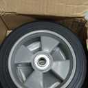 (2- Pack) Run-Flat Solid Rubber Replacement Tire 8" x 2'' with a 5/8" axle for Hand Trucks, Wheelbarrows, Dollies, Trolleys and More  Run Flat with 500 lbs Max Loads