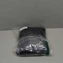 Women's Beach Hollow Short Sleeve Dress Casual Round Neck Elastic Waist Dress Black, S