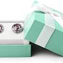 Oirlv Velvet Bow-knot Earrings Storage Box Jewelry Packaging Gift Box Showcase Display