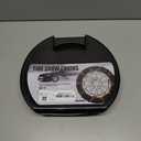 Snow-Chains Easy Install Tire-Chains, One-Pull Fit Design Tire Snow Chains for Passenger Cars, Sedan, SUVs, Emergency Winter Tire Traction Car Tires 185 195 205 215 225 - Set of 2 (KN90)