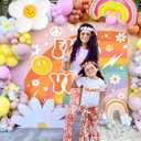 4 x Five Is a Vibe Birthday Party Decorations Girl Five is Vibe Birthday Decoration 5th Party Decorations Daisy Groovy Hippie Boho Party Favor