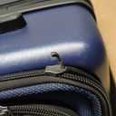 KROSER Hardside Expandable Carry On Luggage 22x14x9 Airline Approved With Front Business Pockets, 20 Inch Suitcases with Wheels, Carry on Suitcase with TSA Lock & USB Port, Navy