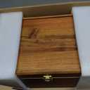 Public House Locking Wooden Keepsake Box, Customizable Design With Adjustable Tray. Large Wooden Box with Hinged Lid for Wedding and Memory Keepsakes (12 x 8.5 Inch, Natural)