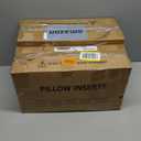 puredown® Natural Feather Down Throw Pillow Inserts 20 x 20 (Set of 2, White), Décor Pillow for Couch, Chairs, Office, Apartments