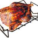 Green Egg Porcelain Coated Rib Rack - Holds 6 Racks of Ribs, Fits 18"+ Smokers & Grills