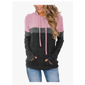 Sweaters for Women Fall Tops Long Sleeve Hoodie Ladies Sweatshirts Pullover Blouses Loose Casual Fashion Clothes, Size S