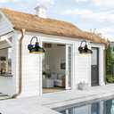 ALLGOT Outdoor Farmhouse Barn Lights, Exterior Wall Mount Lights, Vintage Wall Lighting Fixture, Industrial Outdoor Sconce Lighting for Garage, Front Door, Porch, Patio (Oil Rubbed Bronze, 1 Pack)