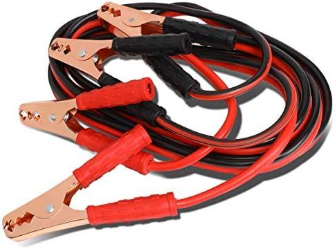 Auto Dynasty Heavy Duty 12Ft 10Gauge Booster Cables Power Jumper 200AMP Emergency Battery Start Car/Motorcycle