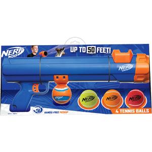Nerf Dog Tennis Ball Blaster Dog Toy (20 Inch Large Blaster with 4 Balls)