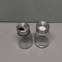 Salt and Pepper Shakers Set with Adjustable Pour Holes - Stainless Steel Spice Dispenser - Perfect for Pink Himalayan, Table Salt, Black and White Pepper