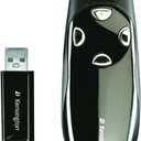 Kensington Wireless Presenter Pro with Green Laser, Class 2, 150 Ft Range, Black