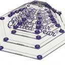 The Quilted Bear Hexagon Quilting Templates  8 Clear Non-Slip Acrylic Quilt Templates for Precise Fabric Cutting & Stress-Free Machine Quilting - Ideal for Quilt & Sewing Supplies (3")