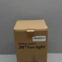 28"Ceiling Fans with Lights, Flush Mount Ceiling Fans with Light and Remote,Easy-to-install,Reversible,3000K-6500K,Dimmable,6 Wind Speed,Small ceiling fan light for Bedroom,Kitchen,Garage. Black