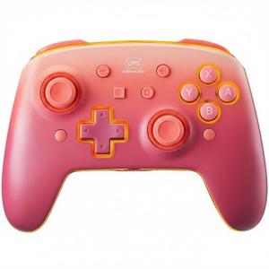 KENNEAS Wireless Controller Compatible with Switch/OLED/Lite, 2 Faceplate/8 Colors LED/850 mAh Battery/6-Axis Gyroscope/Turbo/Programmable Button/Immersive Vibration Motor Pro Controller for Switch (Pink)