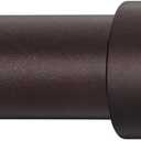 Briofox bronze Curtain Rods for Windows 72 To 144 Inch Heavy Duty Modern End Cap 1 Inch Curtain Rods Adjustable Decorative Drapery Rod for Home,Office,Apartment,Farmhouse